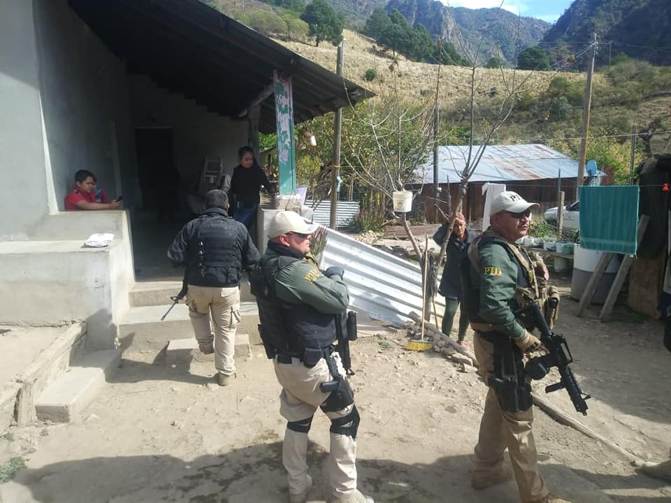 Realizaron operativo corporaciones en la sierra de Durango