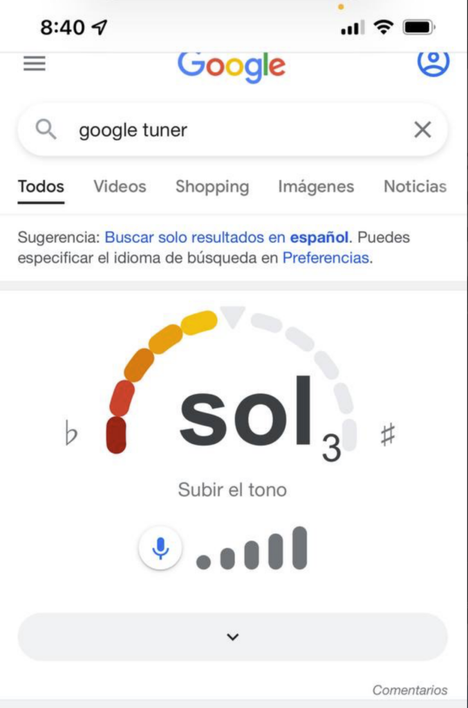 google tuner afinador