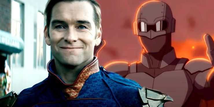 Antony Starr as Homelander in The Boys and Black Noir in The Boys Diabolical