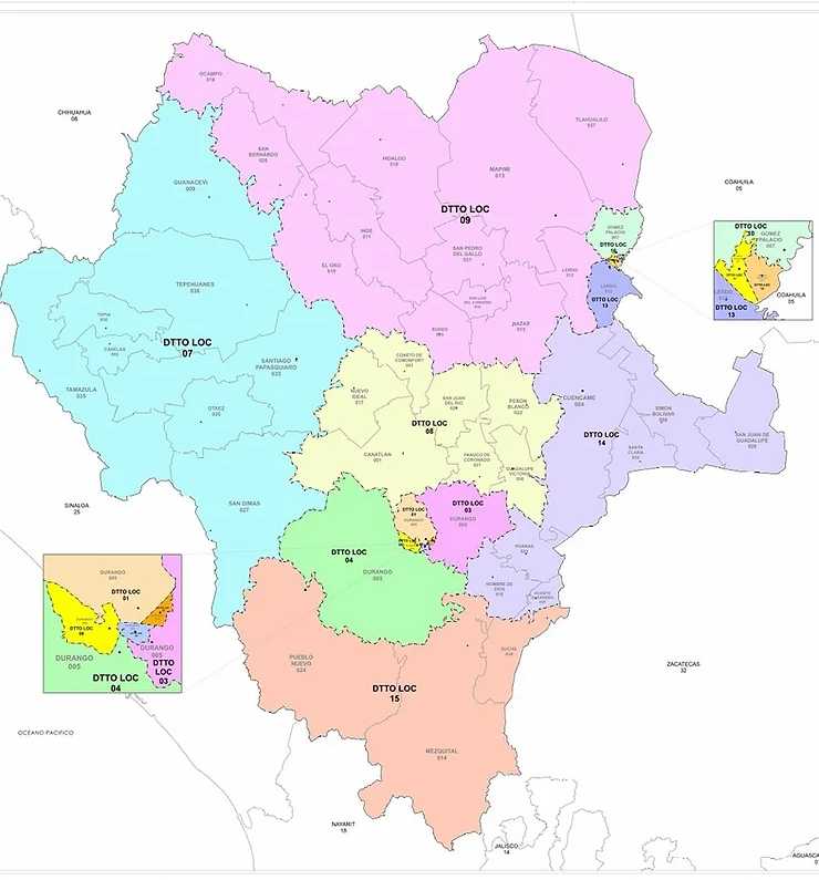 ine distitos locales