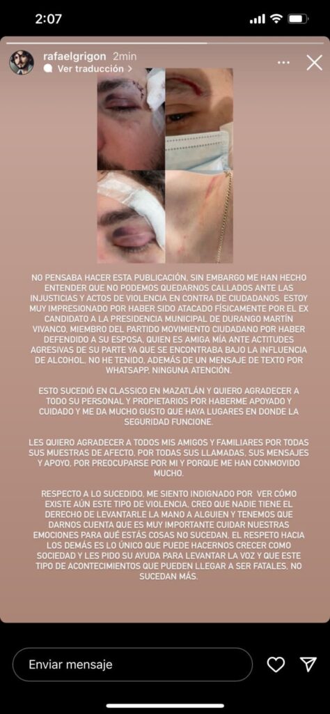 martin vivanco agresion