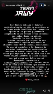 Jawy Méndez, el exparticipante del reality show Acapulco Shore, respondió a las críticas que ha recibido por perder en su debut en las artes marciales mixtas