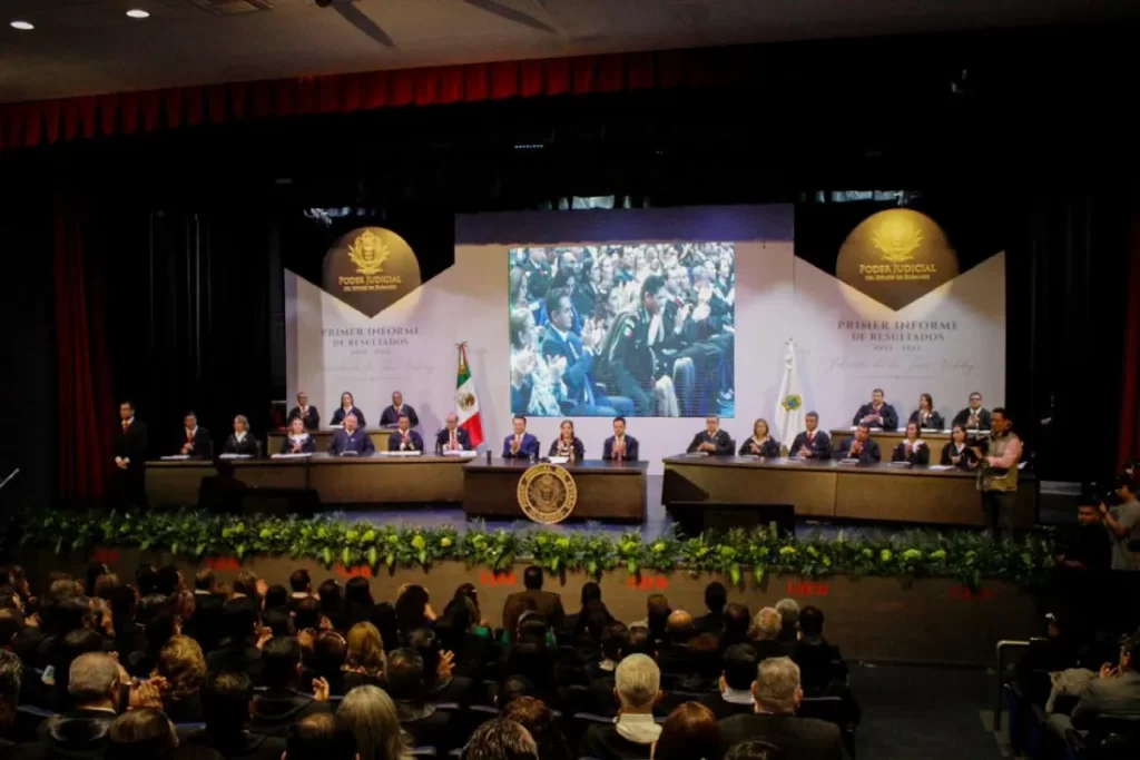 Yolanda de la Torre, magistrada presidente, presentó su primer informe de labores