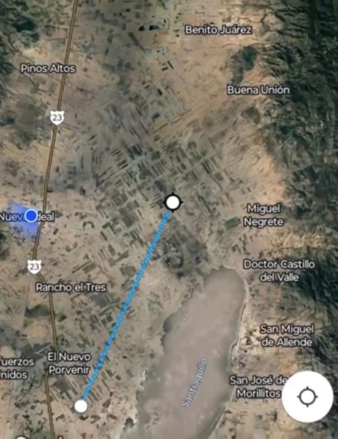 grieta nuevo idela mapa durango