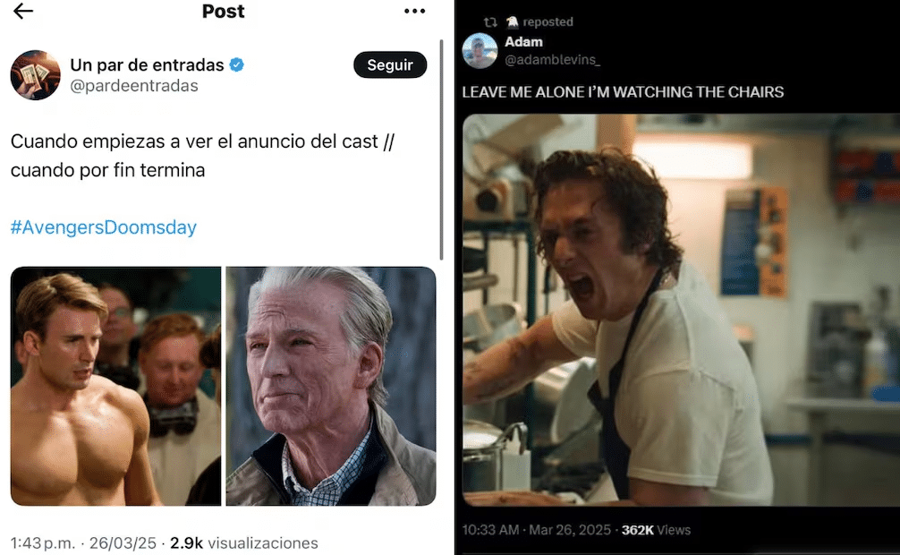 Marvel anuncia el elenco de 'Avengers: Doomsday' y desata reacciones de memes