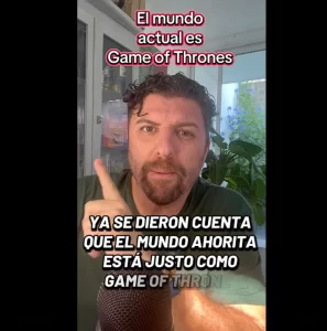 Influencer compara la geopolítica mundial con Game of Thrones y desata debate en redes