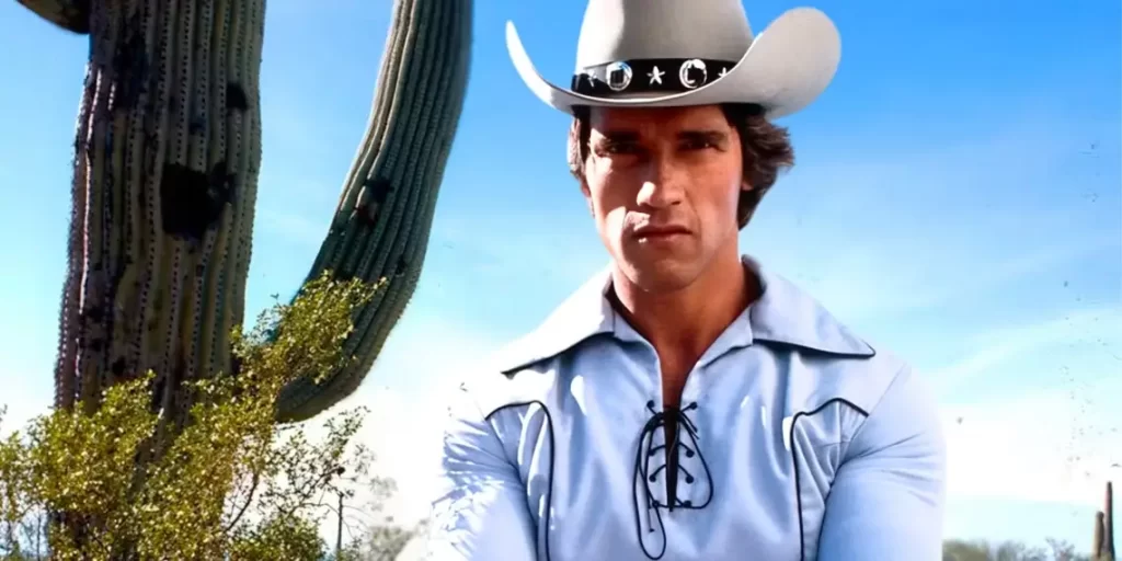 arnold schwarzenegger fought kirk douglas in this underrated 1979 western comedy
