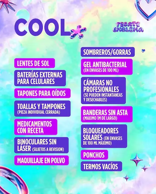 ¿Qué llevar (y qué no) al Festival Tecate Emblema?