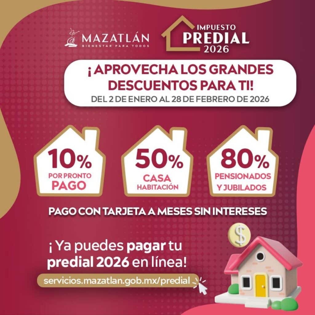 Mazatlán Predial 2026