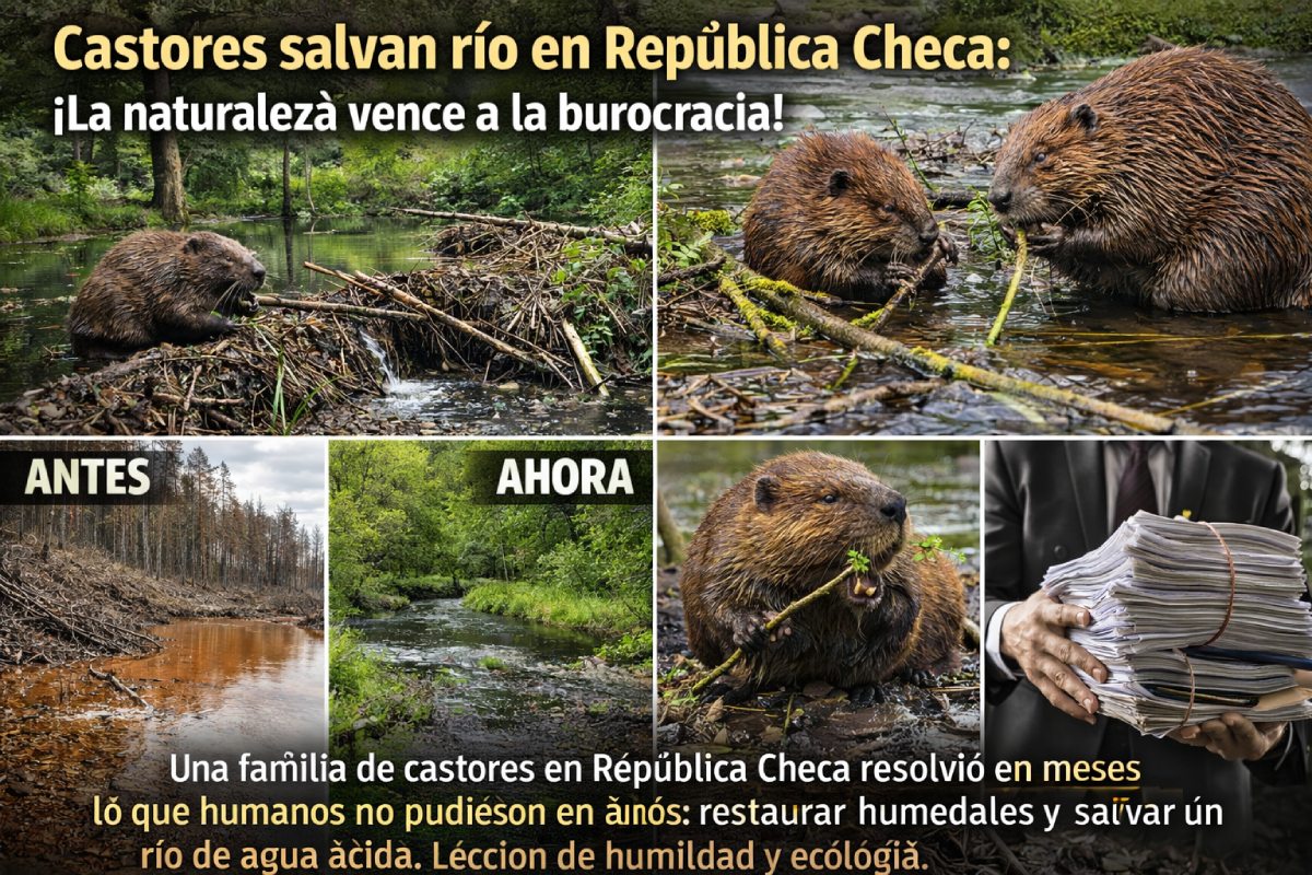 Castores salvan río en República Checa: ¡La naturaleza vence a la burocracia!