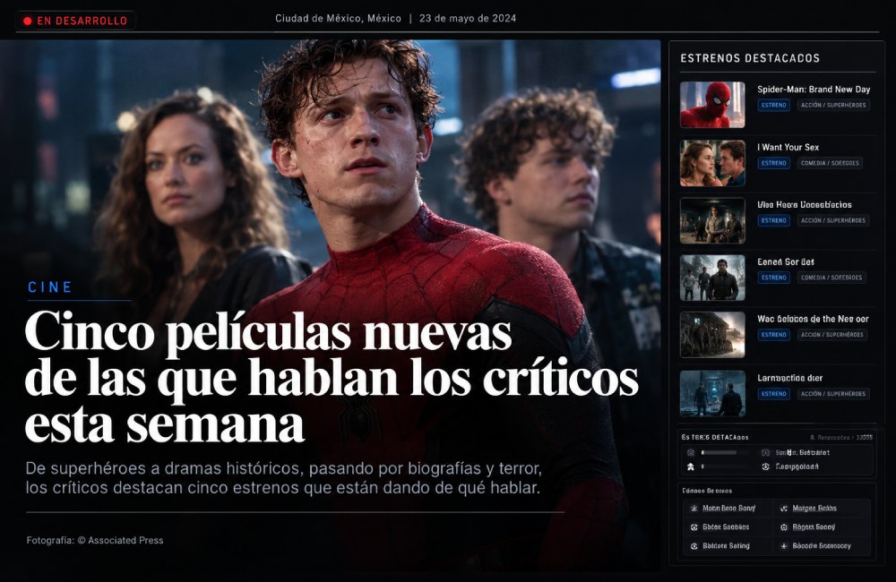 Cinco estrenos de películas que marcan la conversación cinéfila de la semana