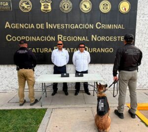 Dos hombres son vinculados a proceso por transportar dos kilos de cocaína en un autobús en Durango