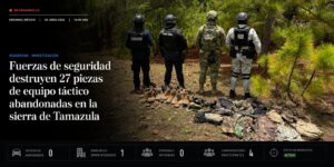 Un predio en la sierra de Tamazula escondía uniformes y botas tácticas