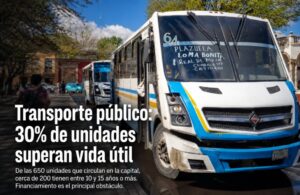 Uno de cada tres camiones urbanos en Durango supera su vida útil; 200 unidades tienen más de 10 años de servicio