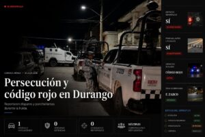 Persecución en Durango activa código rojo tras intento de revisión de la Guardia Nacional
