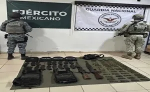 Ejército asegura arsenal tras ataque armado en Tayoltita, San Dimas