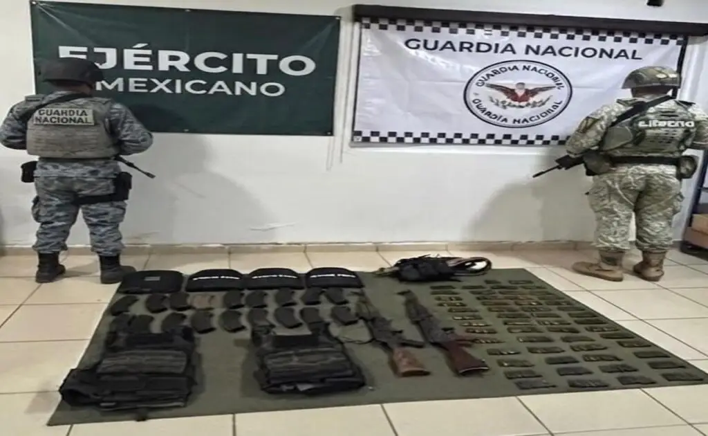 Ejército asegura arsenal tras ataque armado en Tayoltita, San Dimas