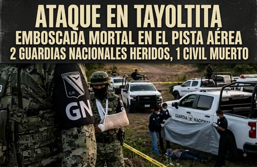 Dos guardias heridos y un civil muerto: así fue el ataque armado en la pista aérea de Tayoltita, Durango