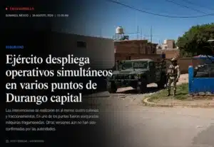 Durango capital amanece con al menos cinco operativos del ejército y GN simultáneos en colonias y fraccionamientos