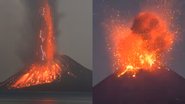 Anak Krakatoa entra en erupción y paraliza aeropuertos en Indonesia