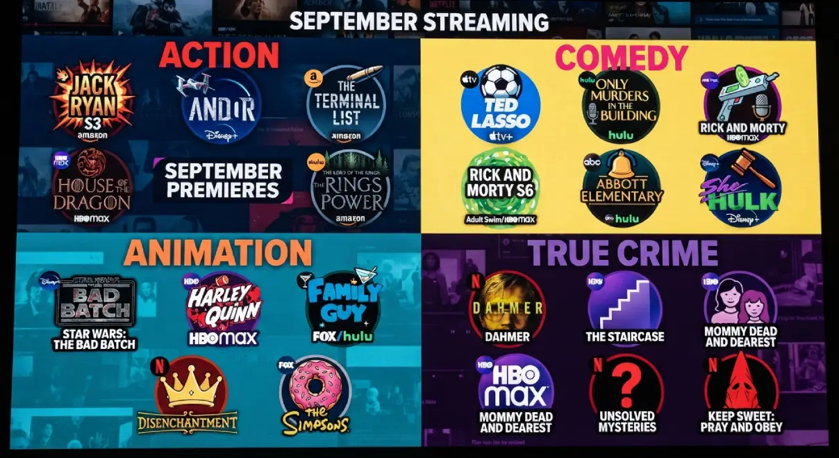 Las series y películas que llegan al streaming en septiembre de 2026
